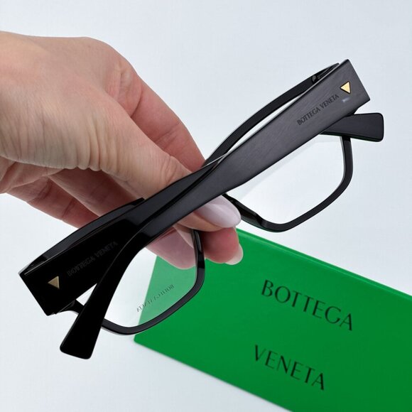 Bottega Veneta BRAND NEW Eyeglasses BV1288O 001 Black Cat Eye Unisex - Picture 3 of 12